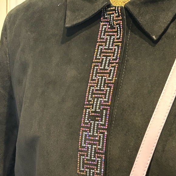 Designer real suede jacket - Picture 2 of 5